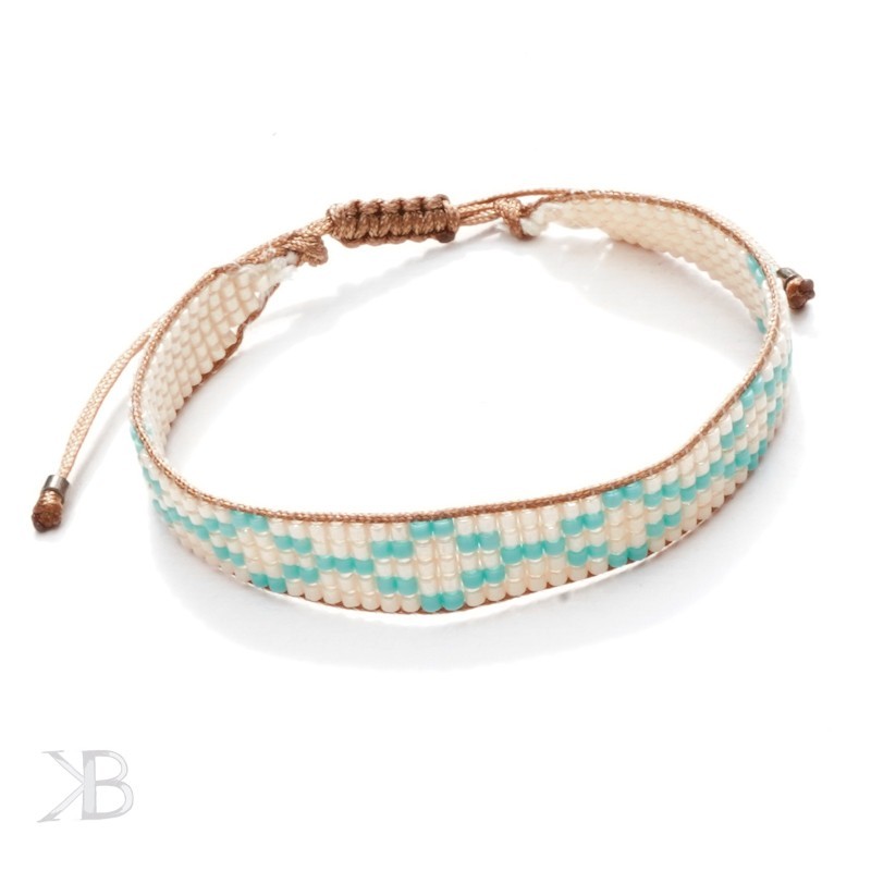 Pastelowa bransoletka z koralików