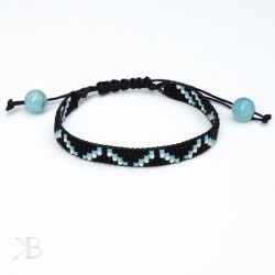 Czarna bransoletka z koralików