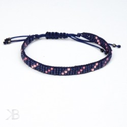 Granatowa bransoletka z...