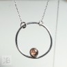 Srebrny naszyjnik z kółkiem