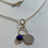 Srebrny naszyjnik z lapisem lazuli