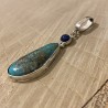 Silver pendant with turquoise