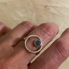 Ring with a circle with agate