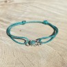 Green bracelet with amazonite