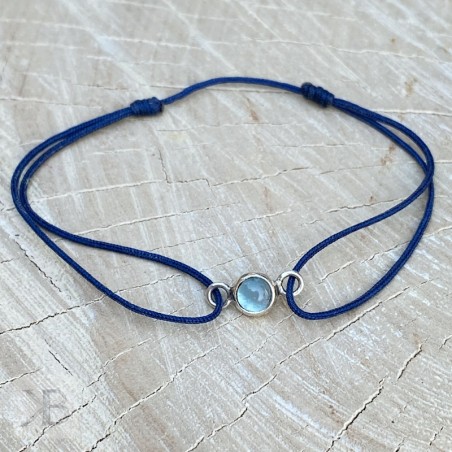 Blue agate bracelet