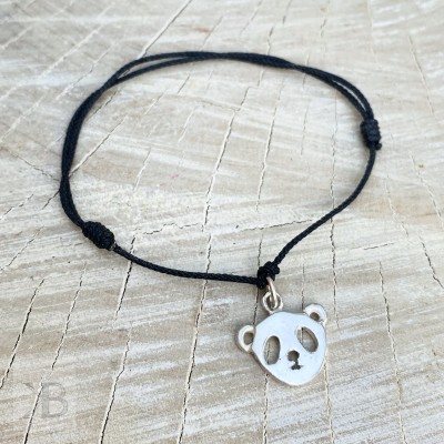 Panda silver bracelet