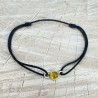 Bracelet with yellow agate