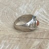 Silver ring with a sunstone