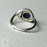 Silver ring with lapis lazuli