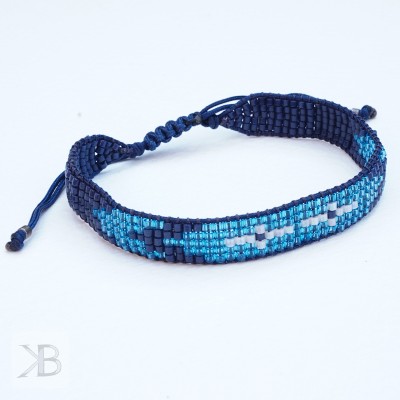 copy of Navy blue beaded...