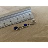 Silver earrings with lapis lazuli