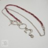 Silver necklace with tourmaline