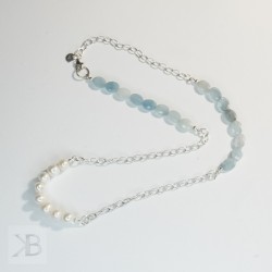 Srebrny naszyjnik z pereł